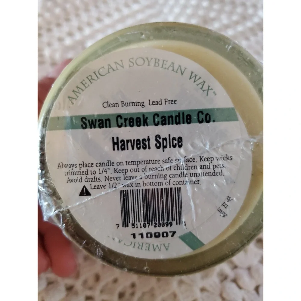 Swan Creek Candle Co‎ 100% Soy Candle Harvest Spice American Soybean Wax